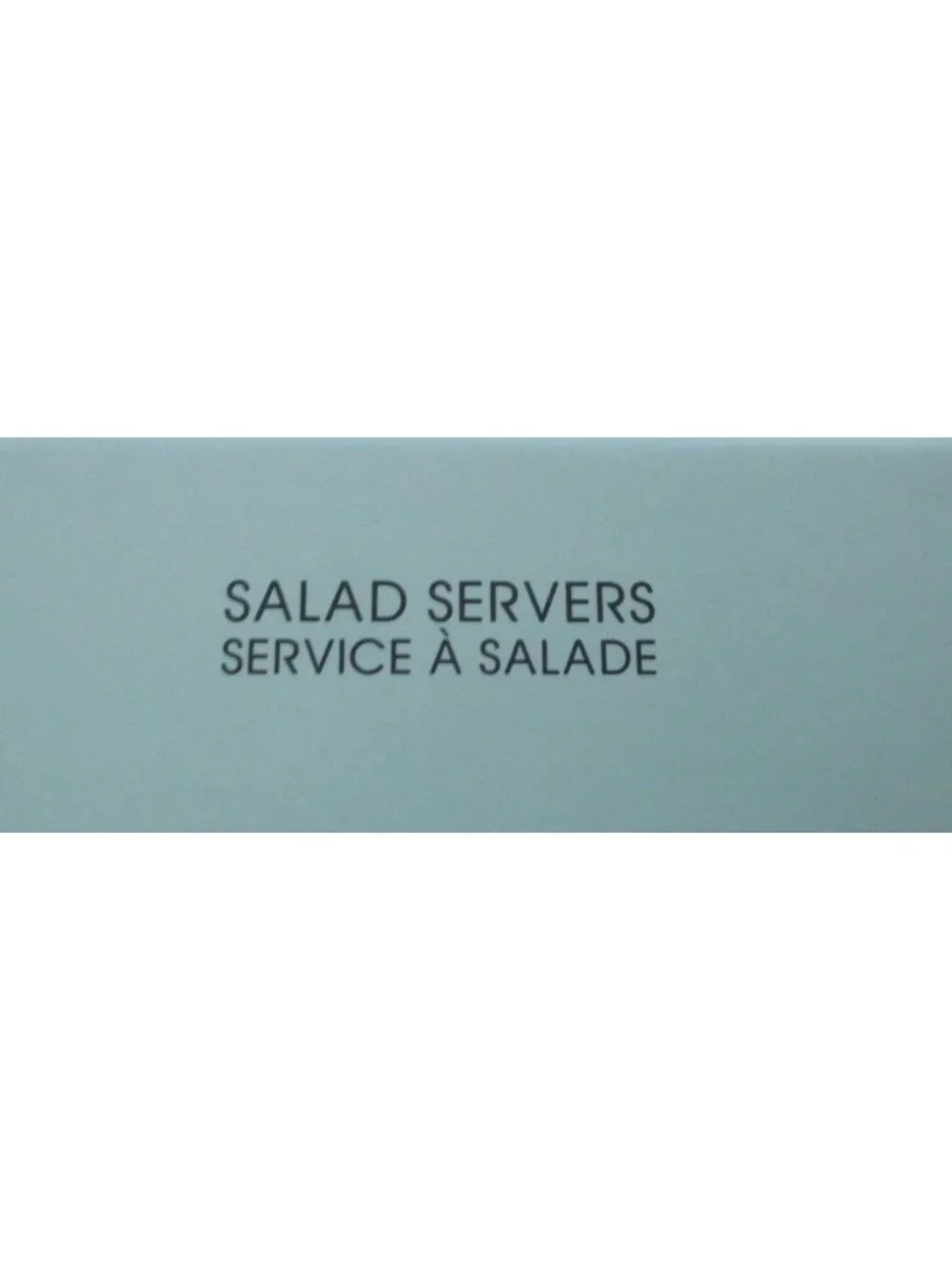 Spode Blue Italian Salad Servers Set - Porcelain Handles & Stainless Steel - Ele